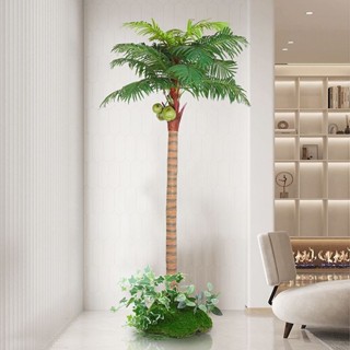 {訂金價格 聊聊諮詢}模擬綠植椰子樹大型造景植物假樹落地盆景芭蕉樹盆栽酒店櫥窗擺件