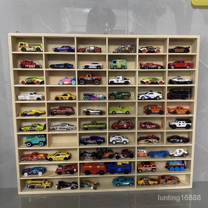 小汽車整理架 實木收納盒 玩具車模 收納 仿真車模展示櫃 展示架