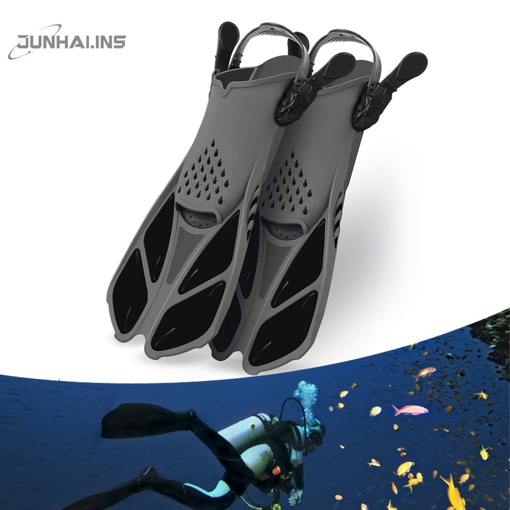 專業成人水下可調浮潛鞋 潛水鰭鞋專業潛水蛙鞋, 游泳訓練短浮潛矽膠潛水腳蹼 浮潛裝備