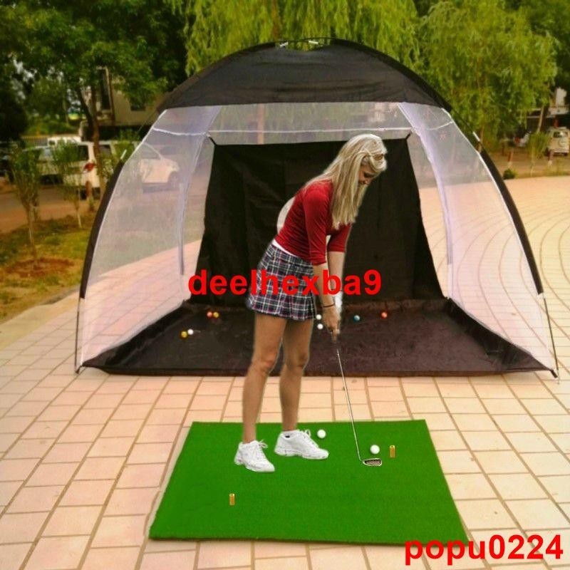促銷熱賣！golf 高爾夫球練習網 Golf打擊籠 揮桿練習器 配打擊墊 套裝