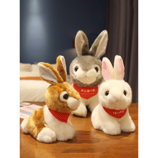 小白兔毛絨玩具仿真兔子玩偶兔兔娃娃玩具女孩可愛小公仔生日禮物