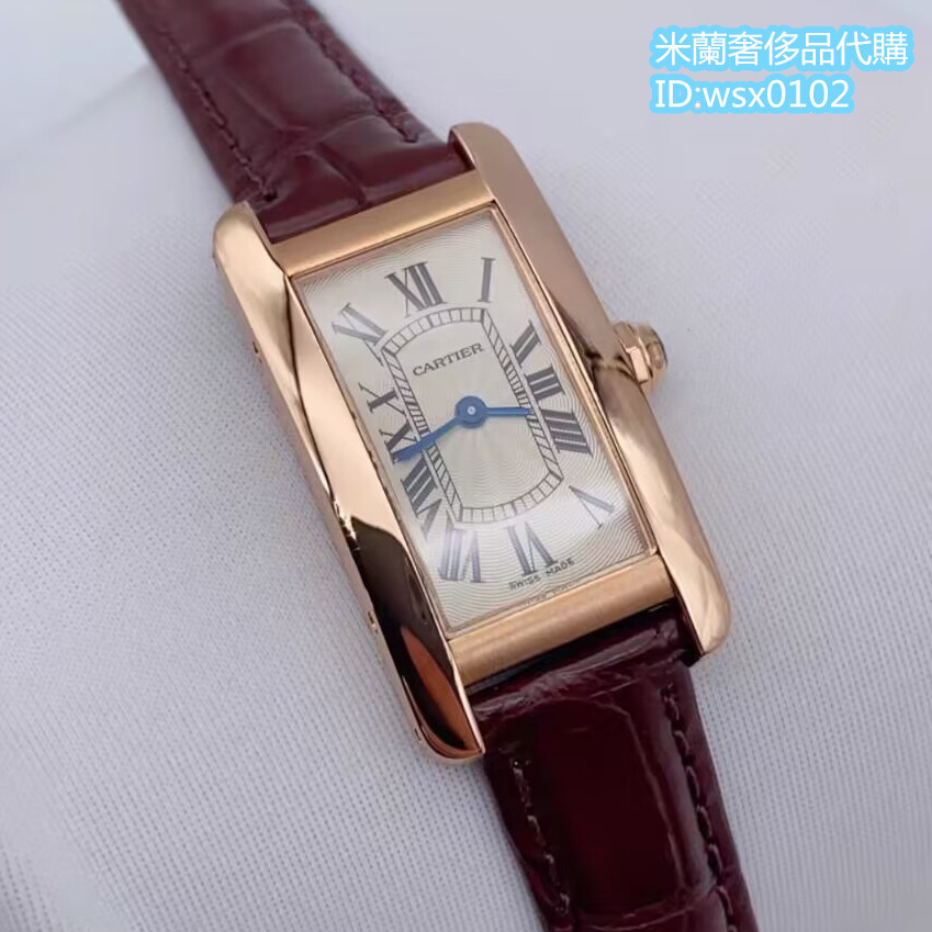 『二手精品』Cartier 卡地亞 Tank Americaine 腕錶小號 石英機芯 坦克手錶 手錶 腕錶 女款 手錶