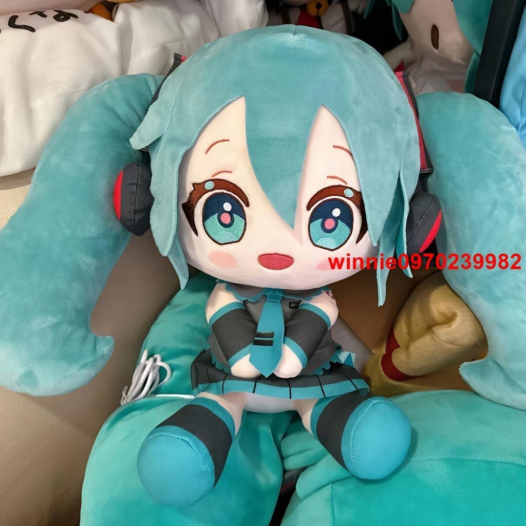 爆賣+世嘉SEGA 初音未來fufu玩偶蝴蝶結棉花娃娃公仔單肩包包動漫周邊