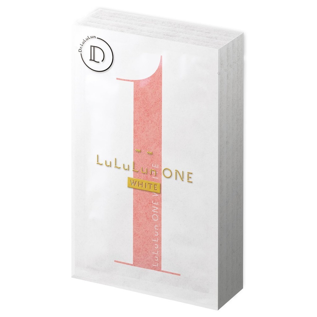【日本直送】 LuLuLun ONE WHITE 白色 1片 ☓ 5袋 面膜精华液