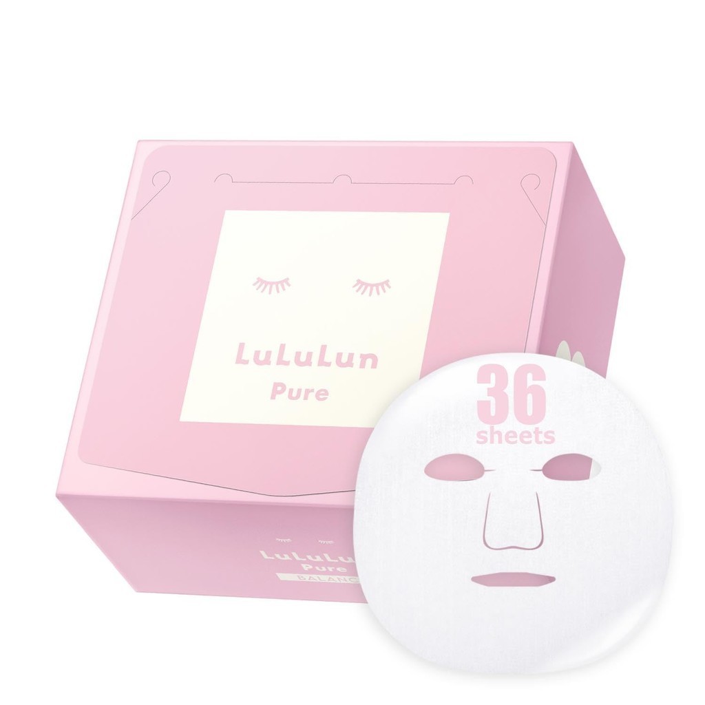 【日本直送】 LULULUN LULULUN 纯粉色 36片（平衡保湿型）面膜