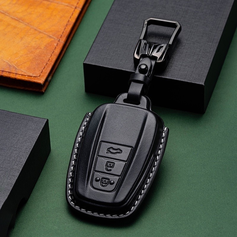 【免運】豐田鑰匙皮套 Toyota 鑰匙套Camry Rav4 CHR Sienta Crown Altis 頭層牛皮鑰