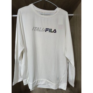 FILA 全新<LOGO變色 稀有不易撞衫> 打折售出 女抗UV吸濕排汗T恤 XL