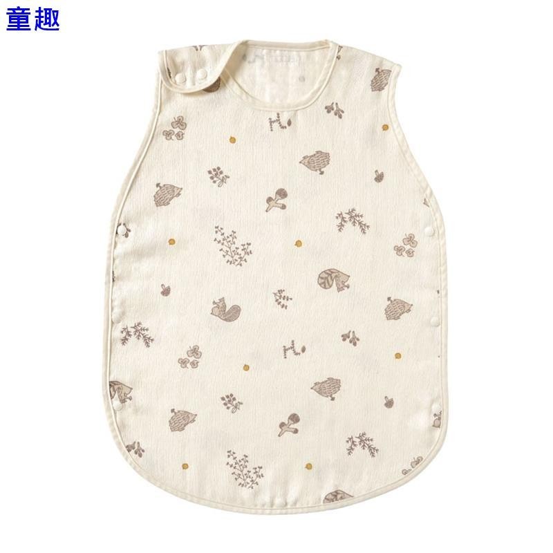 🍓兒童套裝🍓日本製   三層紗 純棉天絲 刺猬 松鼠 堅果 防踢背心 防踢被 兒童尺寸至歲