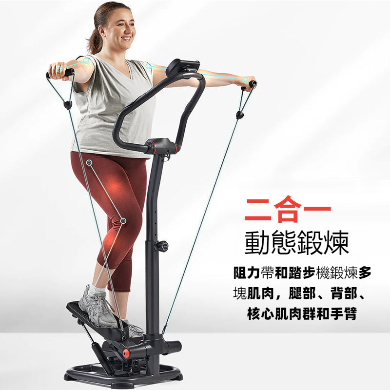 【免運】免安裝美國SUNNY小型原地踏步機多功能腳踏機康複健身器材傢用瘦腿