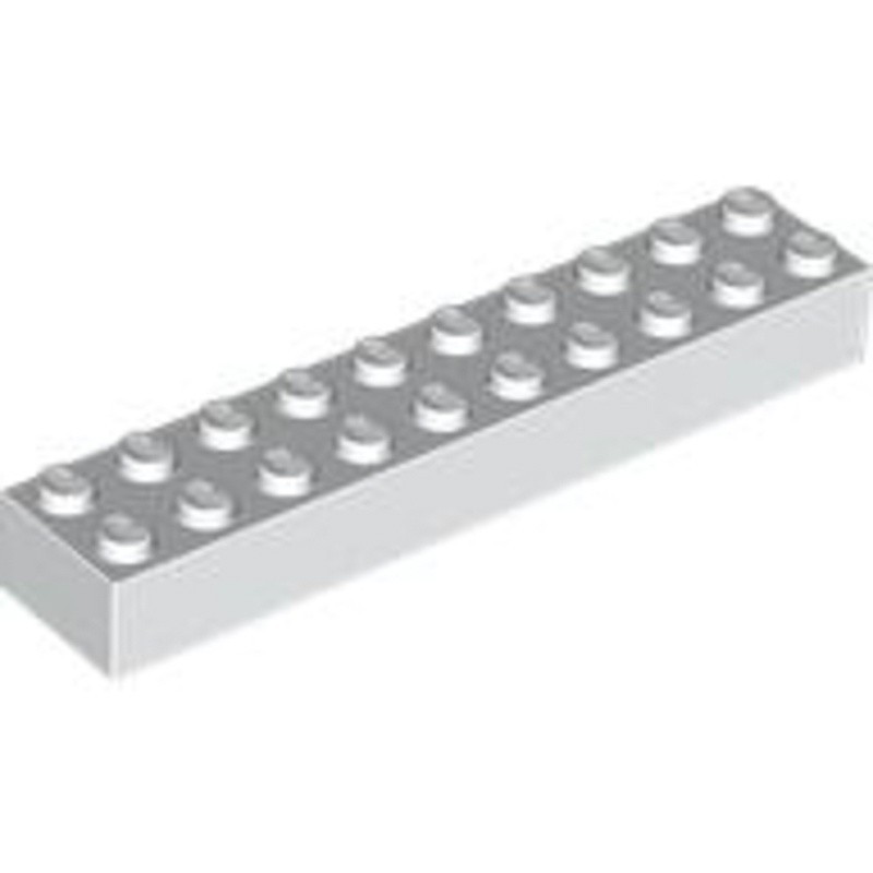 LEGO零件 基本磚 2x10 白色 3006 300601 4617855【必買站】樂高零件