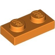 LEGO零件 薄板磚 1x2 3023 橘色【必買站】樂高零件
