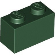 LEGO零件 基本磚 1x2 3004 深綠色【必買站】樂高零件