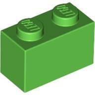 LEGO零件 基本磚 1x2 3004 亮綠色【必買站】樂高零件