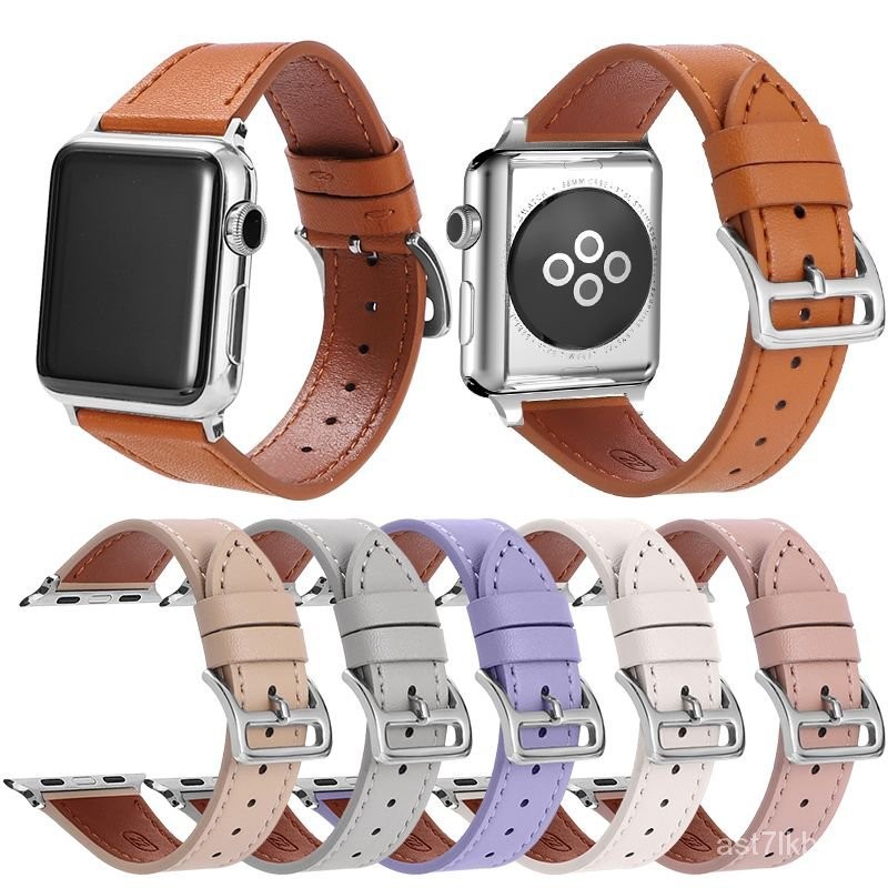 錶帶 蘋果錶帶 適用智能手錶 蘋果 watch Apple S8 S9 皮革手錶錶帶 apple watch錶帶