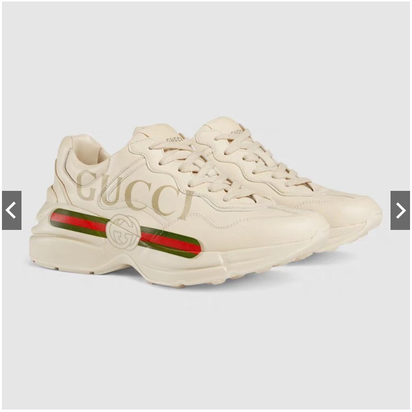 二手現貨 Gucci Rhyton老爹鞋 爆款小白鞋 528892 現貨