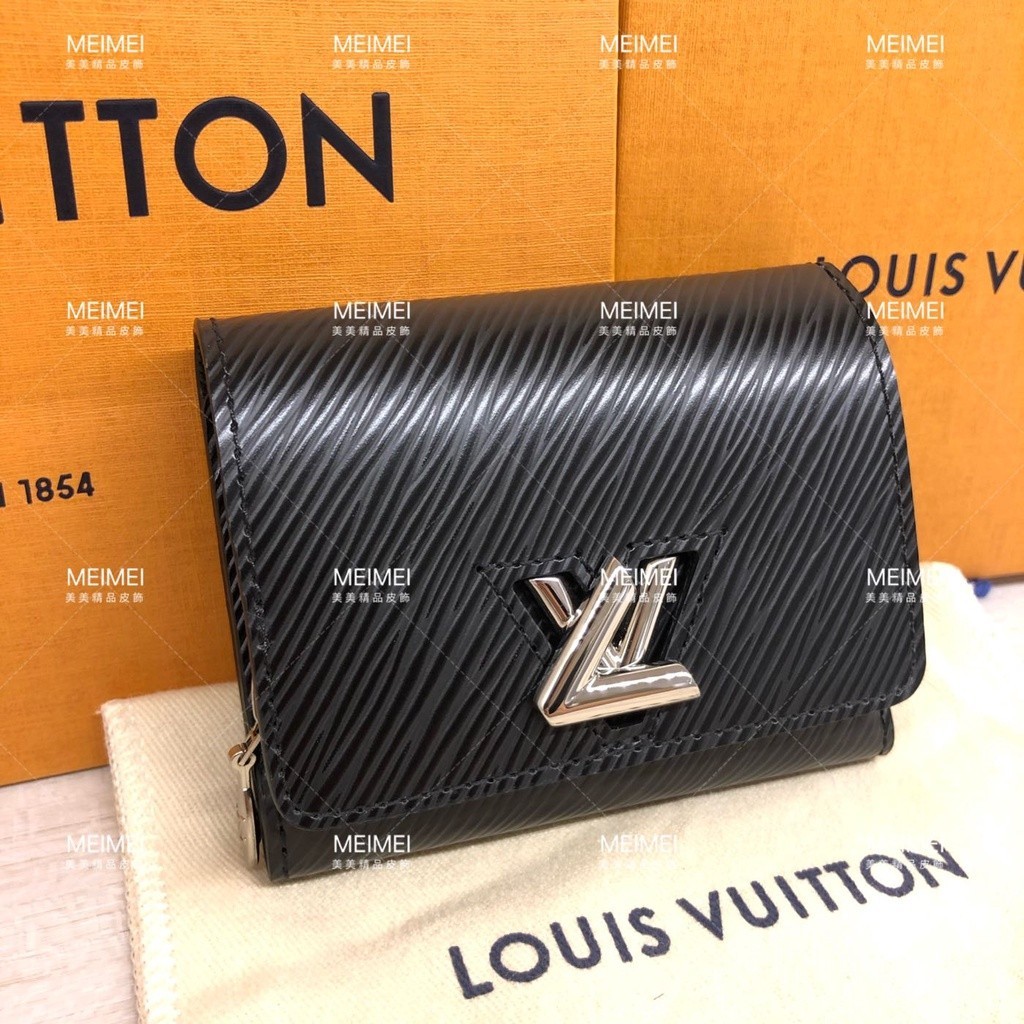 可可店二手LOUIS VUITTON TWIST XS 短夾 皮夾 錢包 皮革款 M63322 LV 全新品零錢包