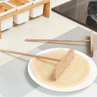 12H攤餅子颳傢用煎餅果子小工具煎餅竹颳子做鷄蛋餅的攤餅神器竹蜻蜓