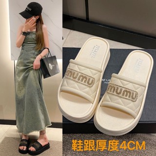 免運實拍💯 涼拖鞋 拖鞋女 防滑拖鞋 平底拖鞋 清涼休閒拖鞋 防水拖鞋 厚底鬆糕拖鞋女夏百搭增高時尚外出洋氣沙灘軟底防