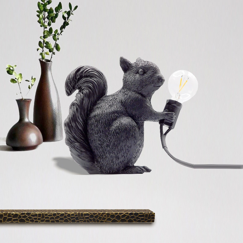 ☸北歐義大利迷你松鼠燈新款創意裝飾燈具ins動物松鼠燈