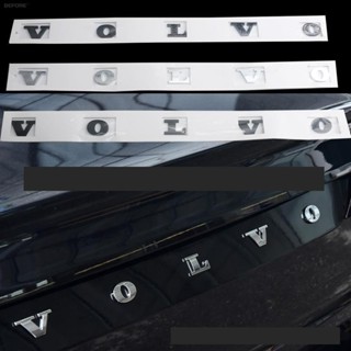 適用於適用於VOLVO字母車貼 後尾箱車標 XC60 XC90 S90 XC40 S60 適用富豪改裝車標黑色銀色 尾標