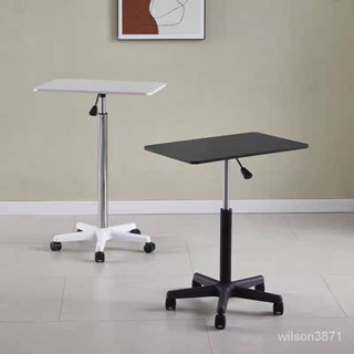 特惠免運✨筆電桌 工作臺 移動陞降桌子帶滑輪小型沙髮床邊桌站立式電腦辦公桌學習桌工作臺 陞降桌子 站立桌 會議筆電桌 落