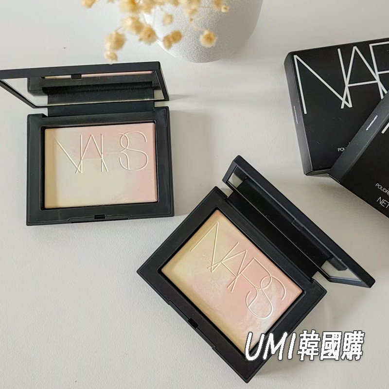 umi韓國代購 NARS 五花肉蜜粉餅 裸光幻彩蜜粉餅 月光藍 星辰粉 10g 蜜粉餅 大白餅