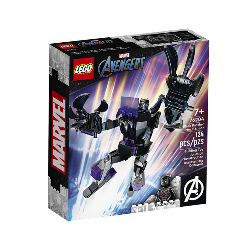 【錦雅商鋪】 樂高LEGO漫威超級英雄機甲拼裝積木玩具禮物 76204 黑豹機甲