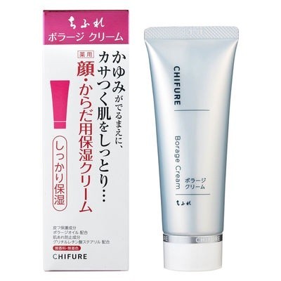 日本 CHIFURE 化妝品 保濕霜  琉璃苣保濕霜 臉・身體用保濕乳液 保濕霜 補充包 80g KO