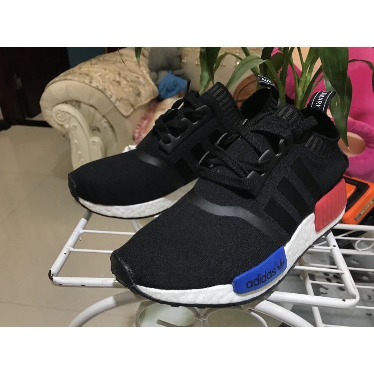 Adidas NMD R1 PK 黑藍紅 初代 編織 襪套 休閒慢跑鞋 S79168