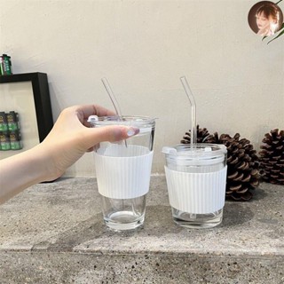 買一贈一 韓國ins風隨行杯 玻璃水杯 水壺 玻璃杯 杯子 可愛水杯 可愛水壺 玻璃吸管水杯