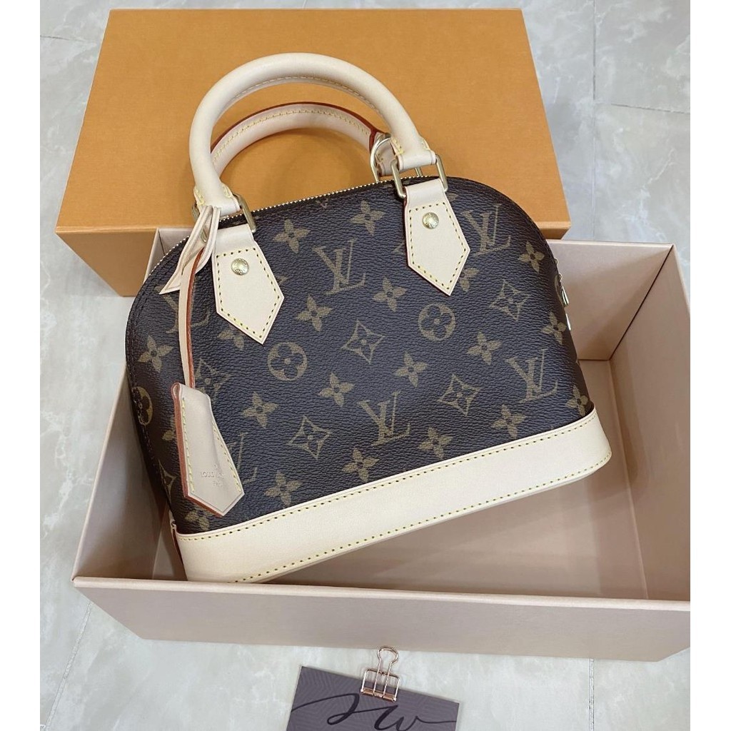 二手精品 Louis Vuitton 路易威登 LV Alma BB 經典老花 貝殼包 單肩包 手提包 M53152