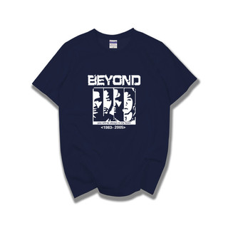 2021新款夏裝beyond T恤男短袖衣服黃家駒樂隊半袖純棉大碼打底衫