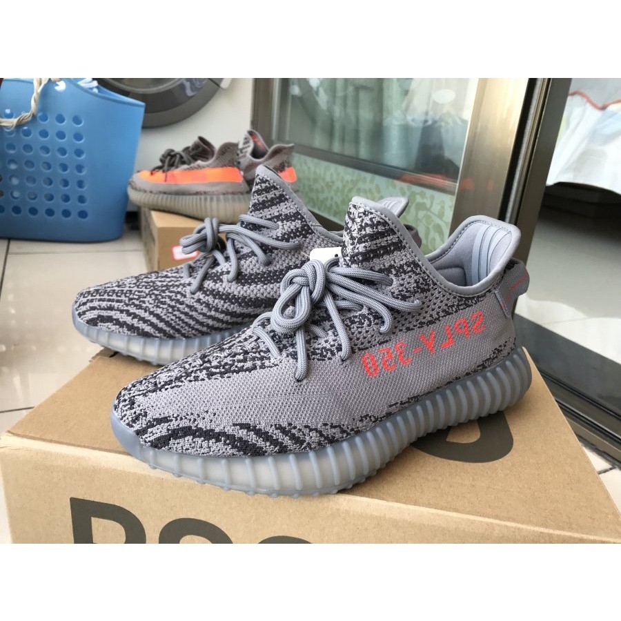 Adidas Yeezy boost 350 v2 灰橘 休閒慢跑鞋 AH2203