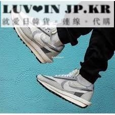【日韓連線】Sacai x Nike LDV Waffle 灰白運動休閒百搭慢跑鞋 BV0073-100