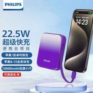 台灣發貨 PHILIPS飛利浦【送收納袋】放心充 行動電源 22.5W多功能無線行動電源 行動電源