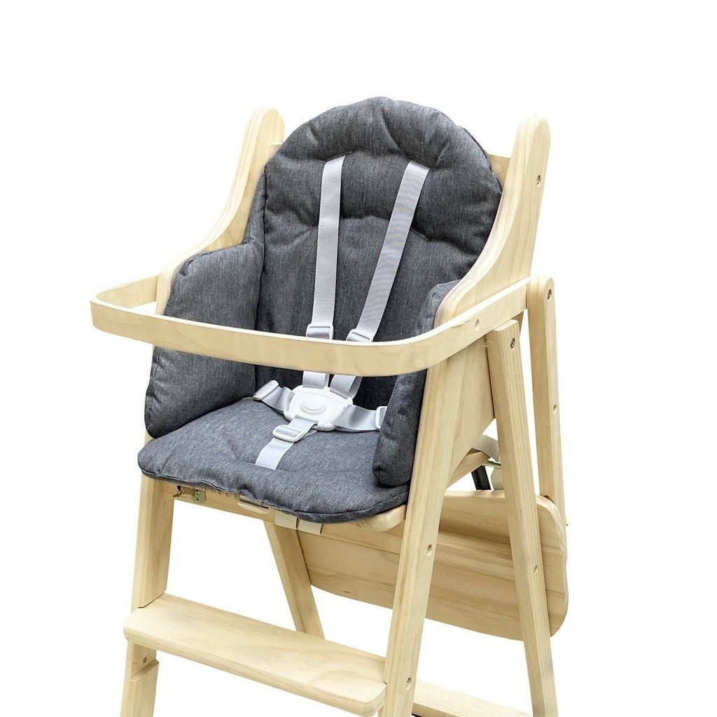 [清倉款]實木餐椅坐墊陞級款加厚寶寶兒童餐桌椅墊嬰兒高腳椅墊喫飯椅靠墊