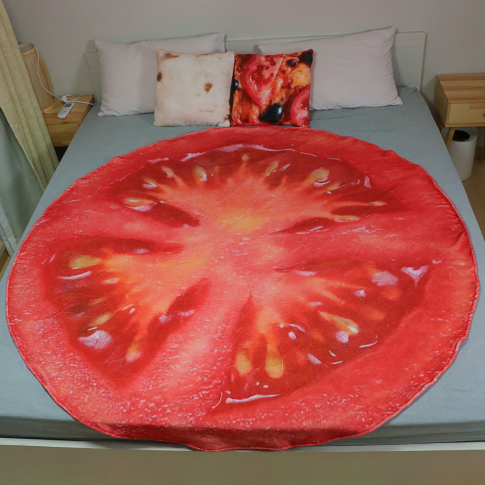 🌸軟軟毯🌸2022年創意荷包蛋煎蛋毯子蔬菜水果午睡毛毯辦公室沙發蓋毯空調被