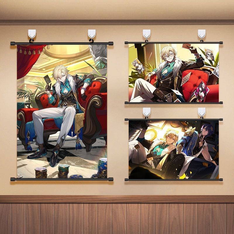 最新款卡漫崩壞星穹鐵道卡片 崩壞星穹鐵道週邊 書籤 鐳射票 崩壞星穹鐵道砂金骰子 抱枕 雨傘 掛畫崩壞星穹鐵道砂金掛畵海