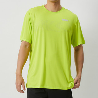 Puma Run Fav 男款 螢光綠色 歐規 慢跑系列 快速排汗 圖樣 T恤 運動 休閒 短袖 52500339