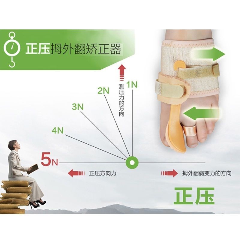 加強型正壓拇外翻矯正器 姆趾外翻矯正 小拇指內翻矯正 帶雙趾矯正 帶