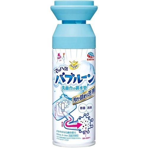 日本EARTH 洗手台排水管清潔劑 200mL 【Tomod's三友藥妝】