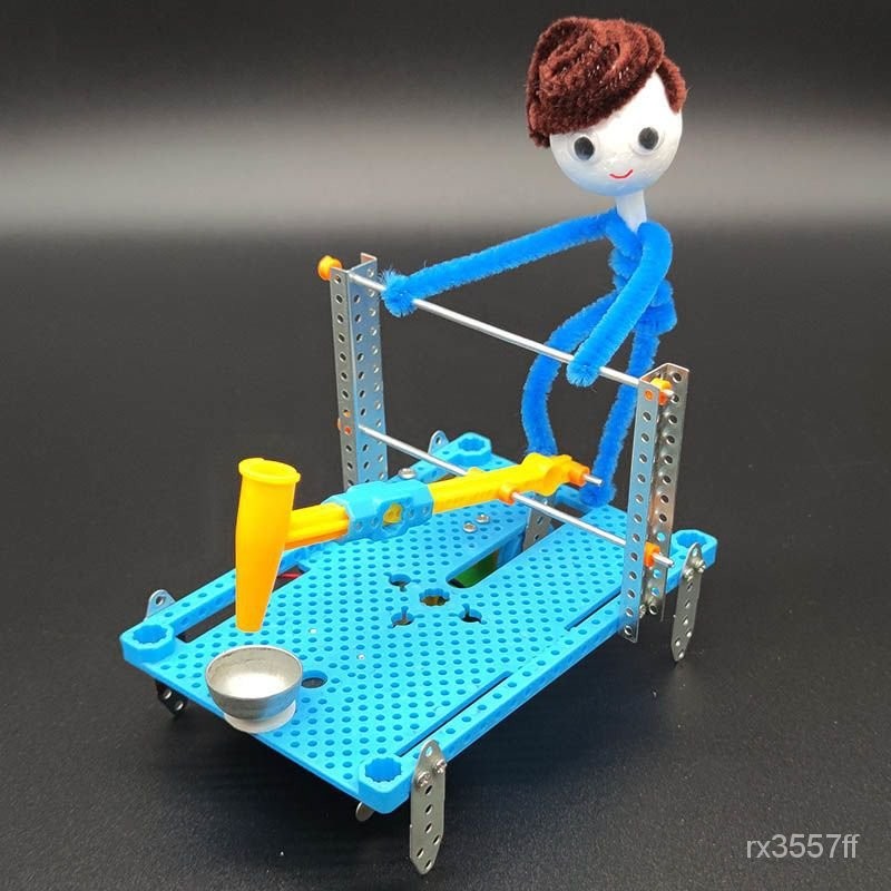 科技小製作 🚀小人玩具 科技製作 電動仿生小髮明 國小好玩有趣手工 科學實驗 教學教具 材料包手工 科學玩具