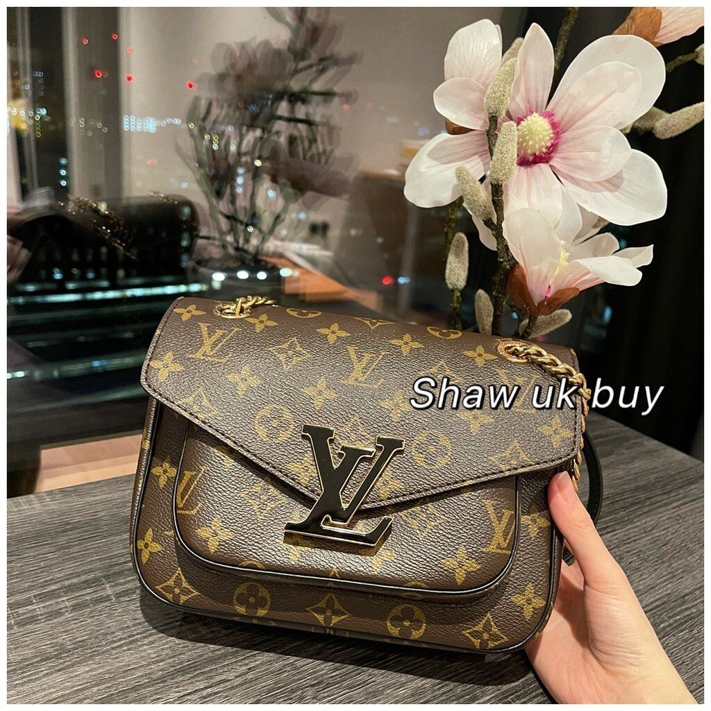 精品二手 LV M45592 PASSY 經典老花 新款郵差包 斜跨包 單肩包 手提包 鏈條包 斜背包 女包