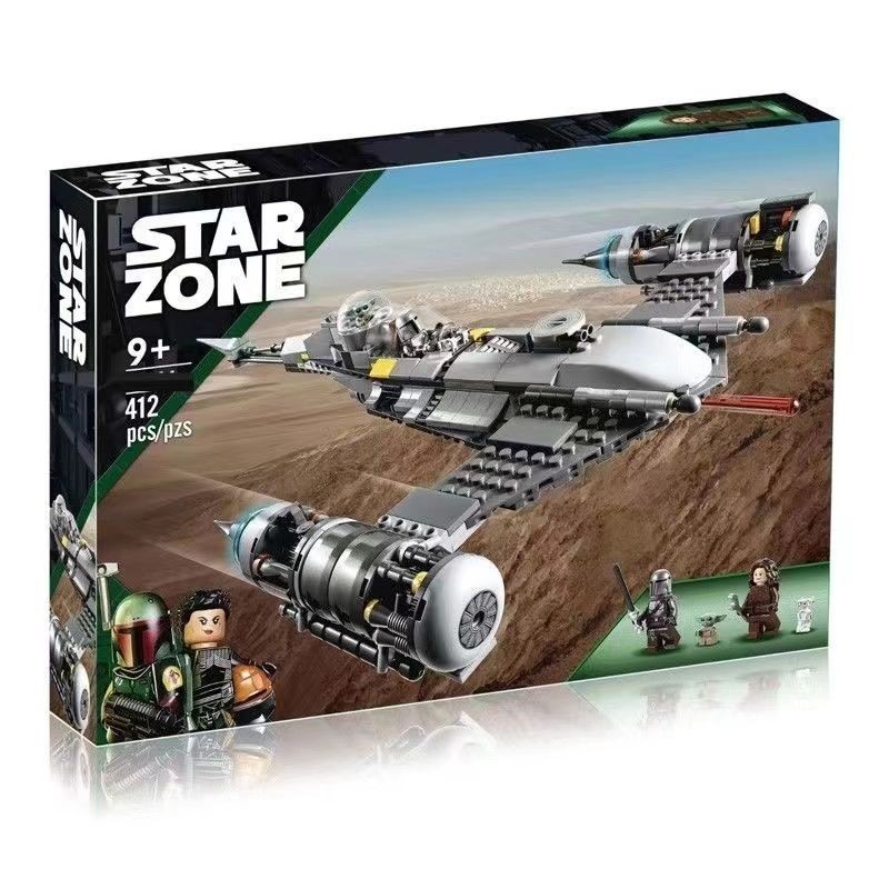 ✨台灣爆款✨兼容樂高星球大戰75325曼達洛人N-1型星際戰斗機男孩拼裝玩具
