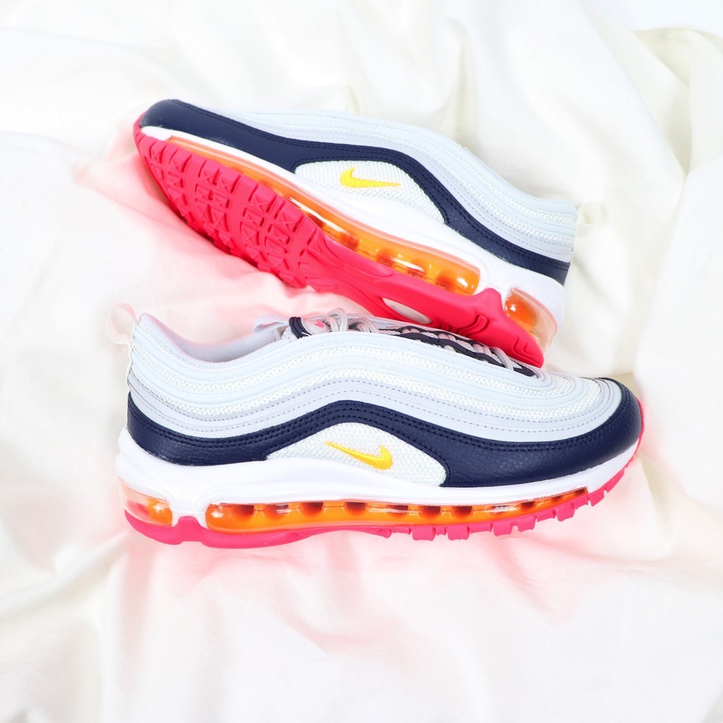 [老K]NIKE W AIR MAX 97 灰 桃紅 深藍 橘 氣墊 慢跑鞋 女鞋 921733-015