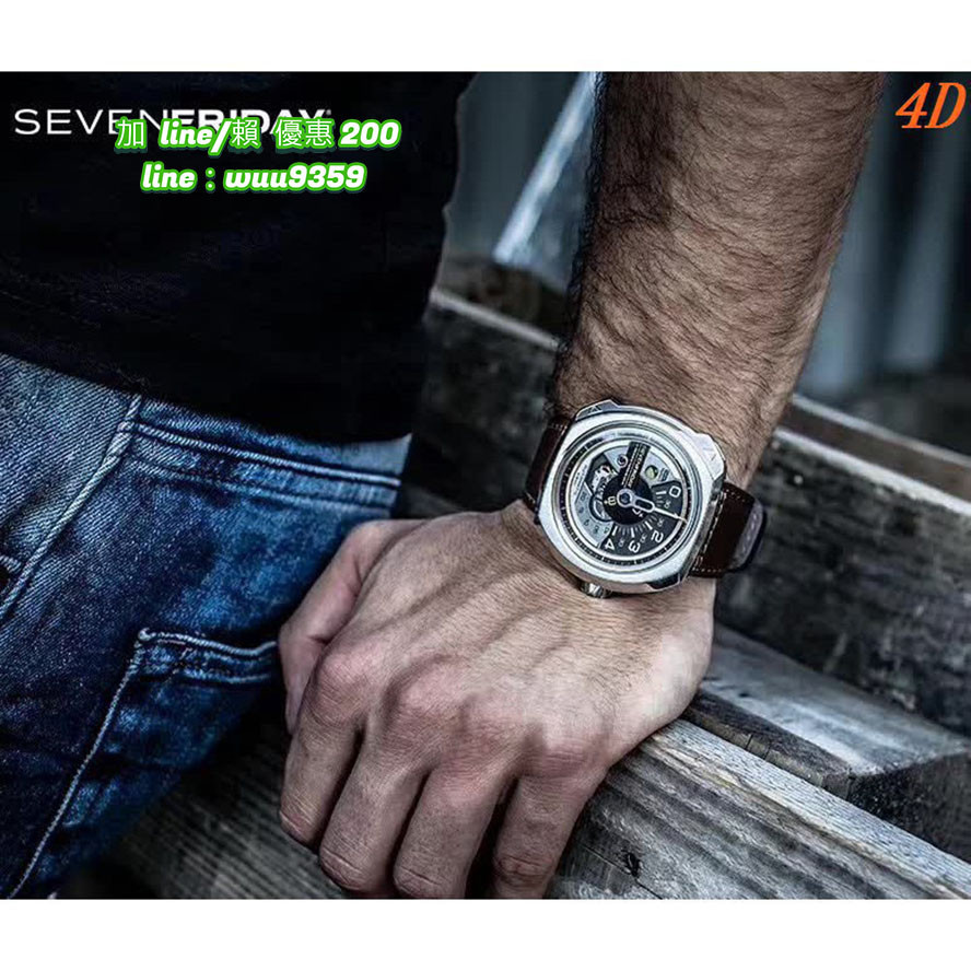 SevenFriday 七個星期五 腕錶 男錶 方形大錶徑 全自動機械錶 (手錶出貨前可拍視頻確認)
