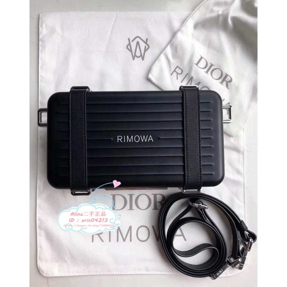 二手現貨 DIOR 迪奧 Rimowa日默瓦 聯名限定小箱子 斜跨包 小方包 化妝包 2DRCA295YWT