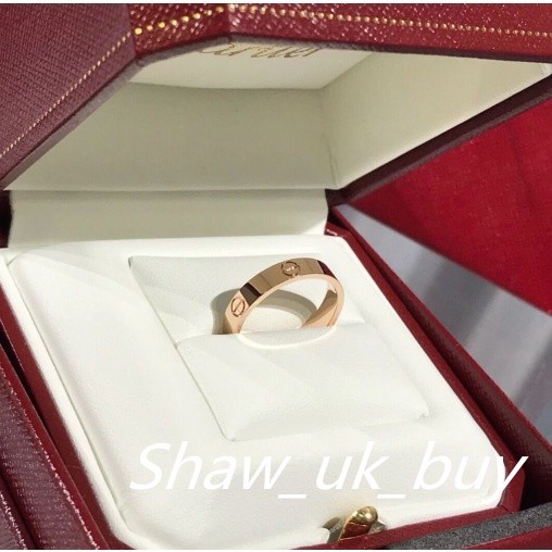 現貨Shaw 英國二手Cartier 卡地亞 Love 系列 18K金 戒指 窄款 戒指 B4085000