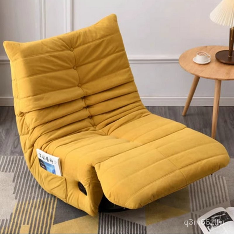 【怡然之傢】客廳陽臺可躺懶人沙發乳膠電動搖椅網紅毛毛蟲多功能單人旋轉沙發 EUSC