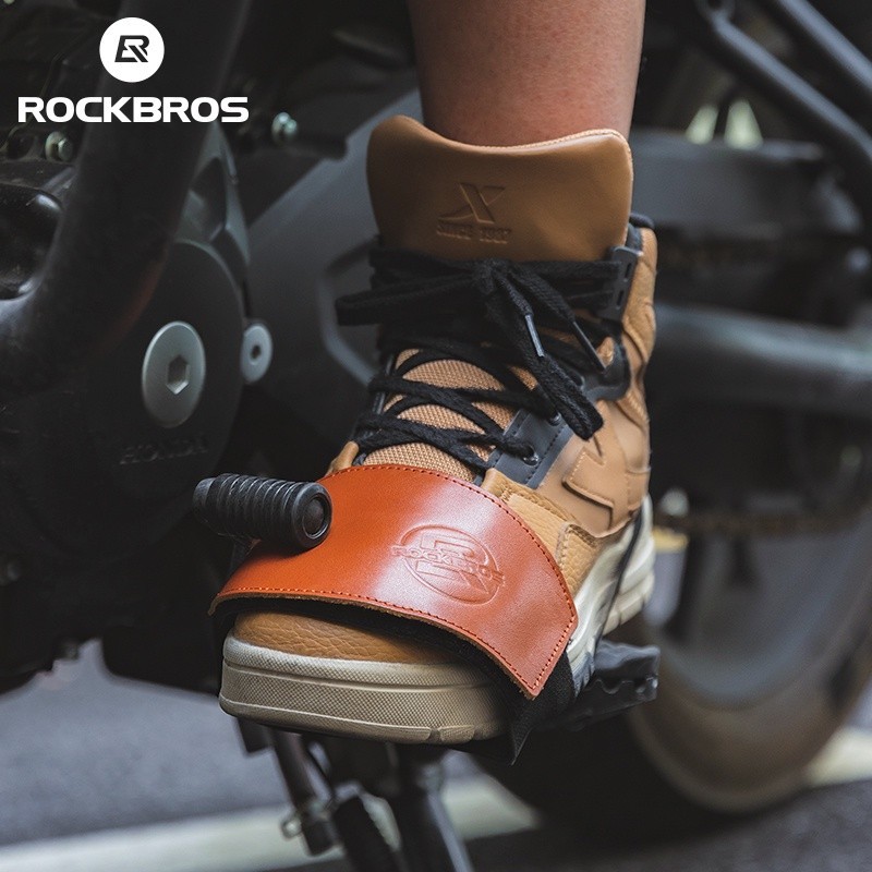 洛克兄弟專營店 ROCKBROS 摩托車鞋套換檔套換檔橡膠 Durabale 保護電機旅行防滑騎行鞋靴